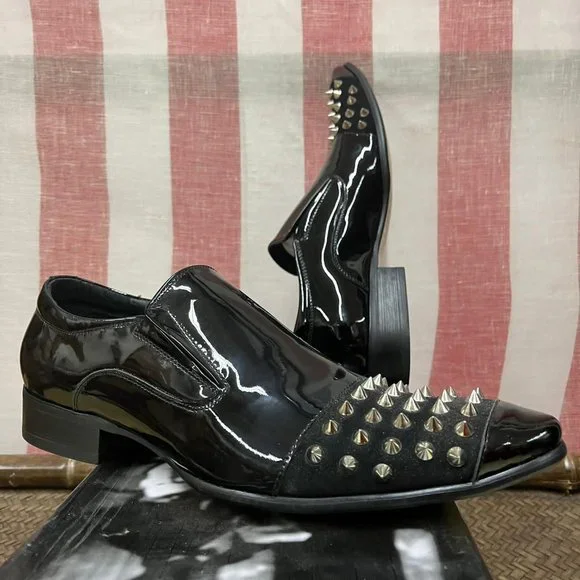 Encore by Fiesso red and black leather‎ wingtip brogue Oxford shoes 42 Men Black Red Oxford Brogue Wingtip Suede & Genuine Leather  main image 2
